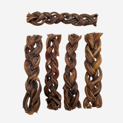 1kg Braided Pizzle Stick (Thin) Natural Beef Chew Treat