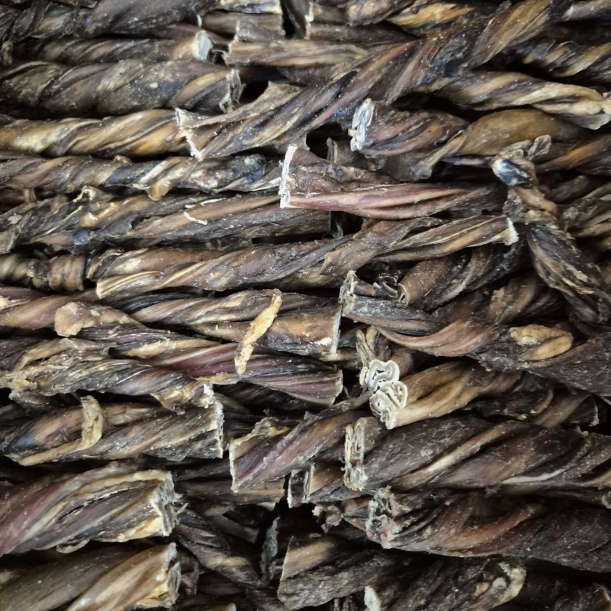Twisted Pizzle Stick 100% Natural Dog Treat Chew