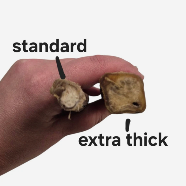 Thick Pizzle Stick 12cm Chunky Bully Stick 100% Natural Dog Treat Chew