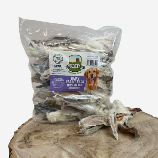 Rabbit Ears 500g Bag for Dogs